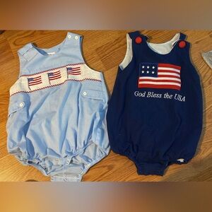 smocked 4th of july bubbles